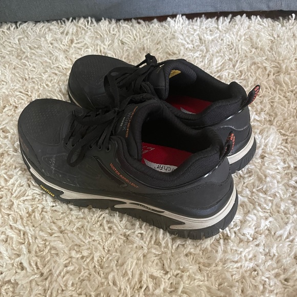 Skechers Arch Fit Road Walker Composite Toe Black water resistant men’s size 9 - Picture 4 of 10